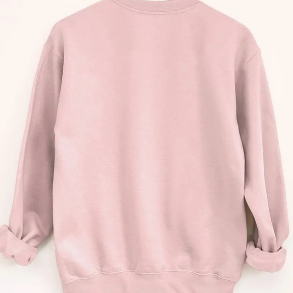 Casual Crew Neck Long Sleeve Sweatshirt S - Picture 3 of 5